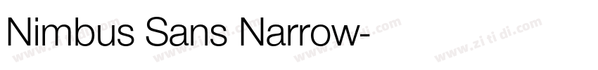Nimbus Sans Narrow字体转换